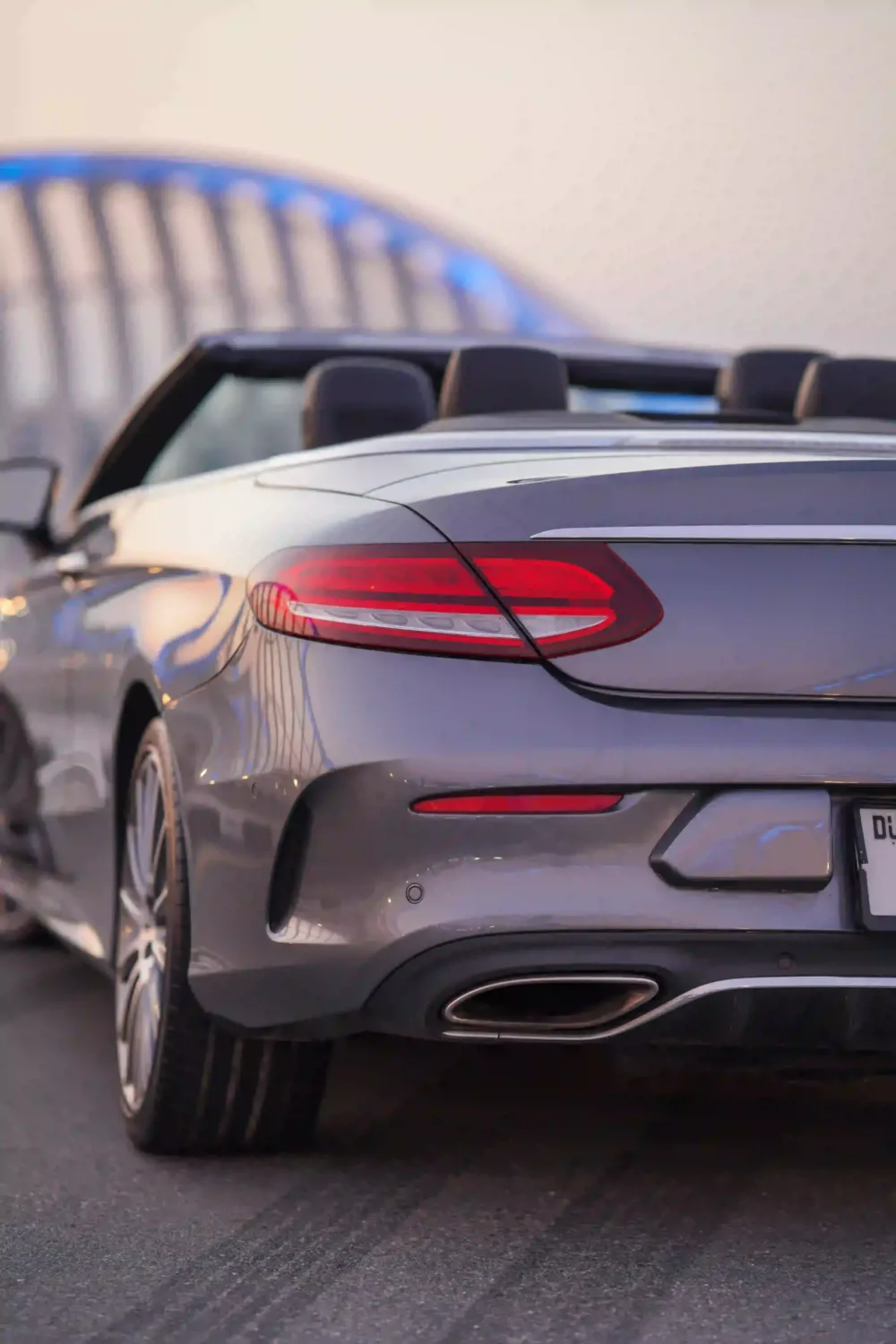 Mercedes C300 convertible 2021 Gray - Image 6