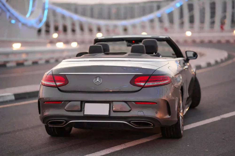 Mercedes C300 convertible 2021 Gray - Image 8